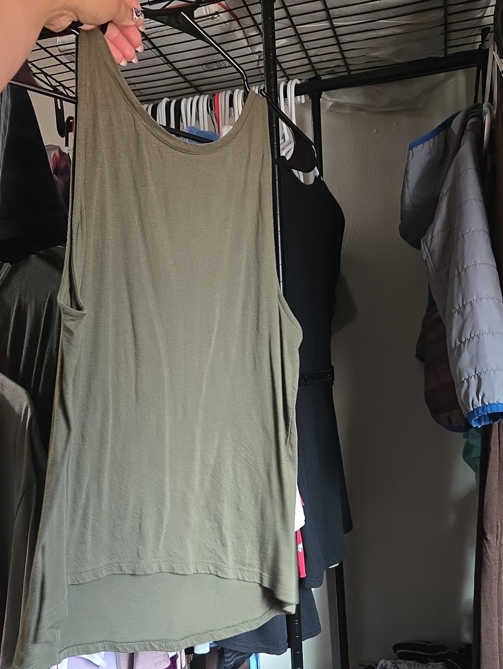 Old Navy Olive Green Sleeveless Tank Top